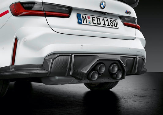 Genuine BMW G80 G82 M Performance Carbon Fibre Rear Bumper Diffuser (M3, M3 Competition, M4 & M4 Competition) - ML Performance UK
