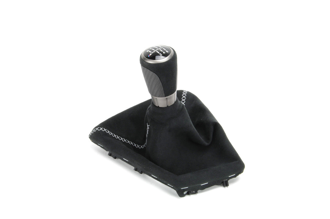 Genuine BMW M Performance F30 F31 F32 F36 Manual Gear Knob With Alcantara Boot (Inc. 330d, 335i, 435i & 440i) - ML Performance UK