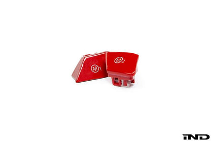 IND BMW F80 F82 F83 F87 Red M1 & M2 Steering Wheel Button Set (M2 Competition, M3 & M4) - ML Performance UK