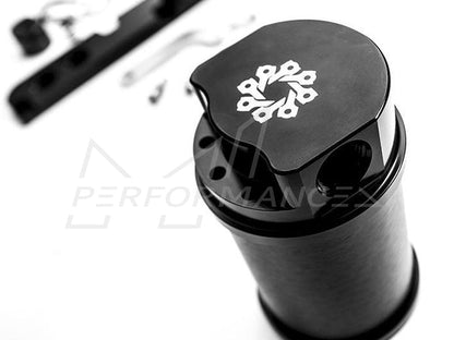 Integrated Engineering Audi Volkswagen 2.0T MK5 MK6 Recirculating Catch Can Kit For OEM Valve Cover (A3, Golf, Jetta, Passat & TT)