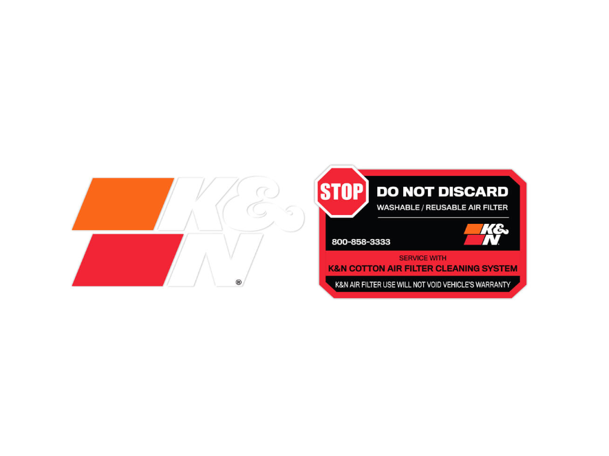 K&N 89-16063-2 "Do Not Discard" Decal/Sticker - ML Performance EU Car Parts
