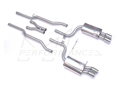MillTek Audi B7 S4 Non-Resonated Cat-Back Exhaust - ML Performance EU