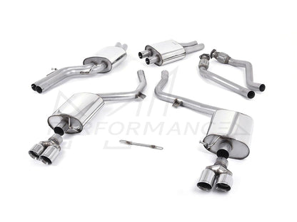 MillTek Audi B8 Resonated Cat-Back Exhaust (S4 & S5) - ML Performance EU
