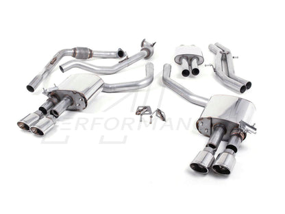 MillTek Audi B9 Resonated Cat-Back Exhaust (S4 & S5) - ML Performance EU