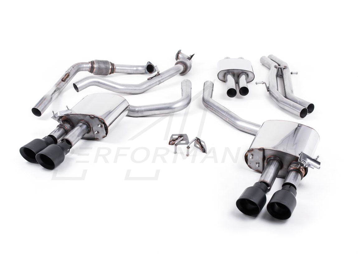 MillTek Audi B9 Resonated Cat-Back Exhaust (S4 & S5) - ML Performance EU