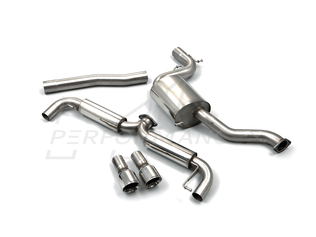 MillTek Volkswagen MK6 Golf GTi Part Resonated Cat-Back Race Exhaust - ML Performance EU