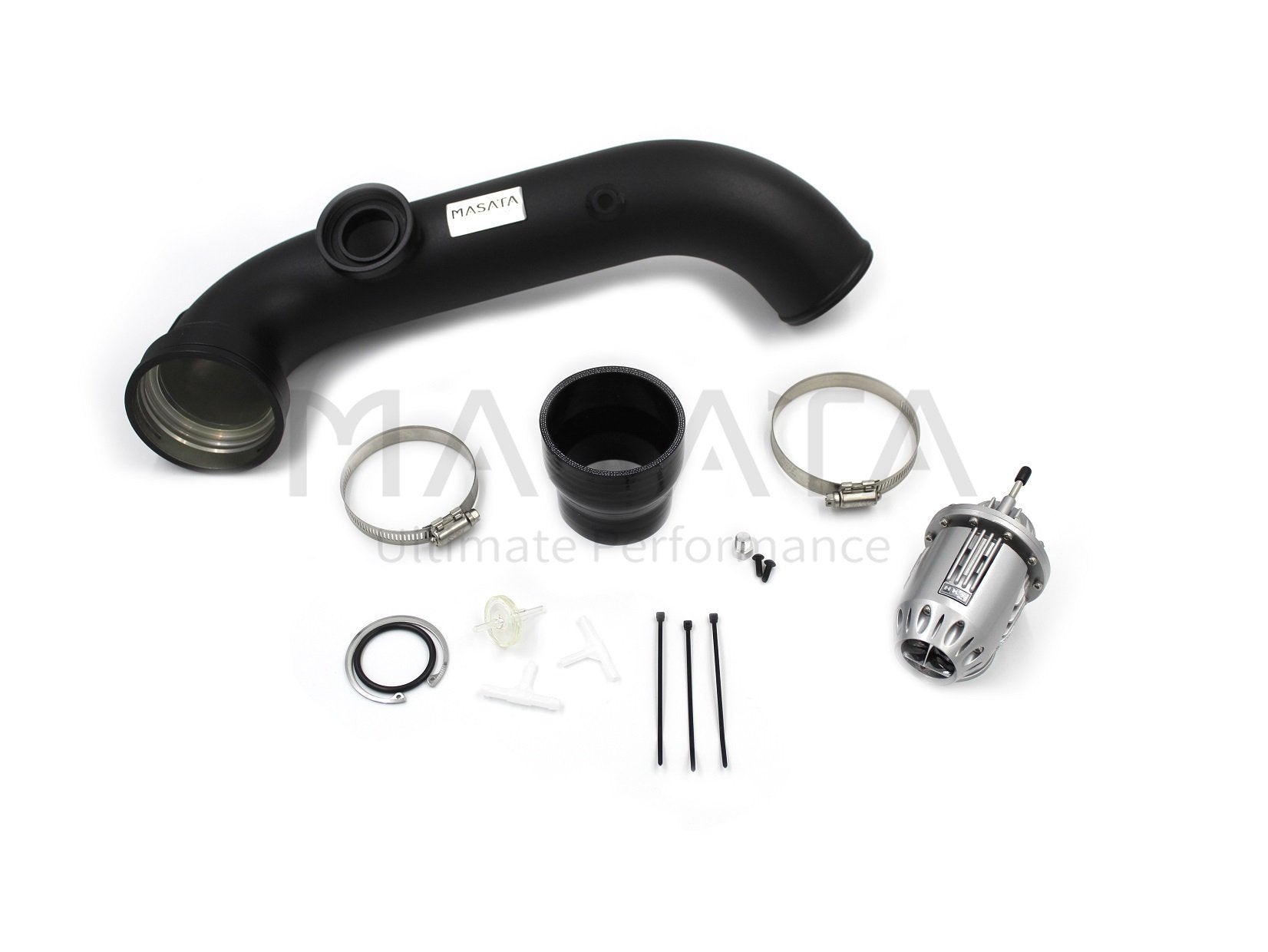 Masata BMW N54 E82 E90 E92 Aluminium Chargepipe with HKS BOV Blow Off Valve (1M, 135i & 335i) - ML Performance EU