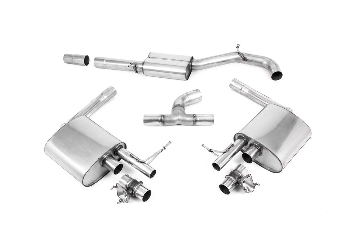 MillTek VW Arteon 2.0 TSI 4motion 76mm Road+ Semi Resonated Valved Cat-Back Exhaust System - ML Performance EU