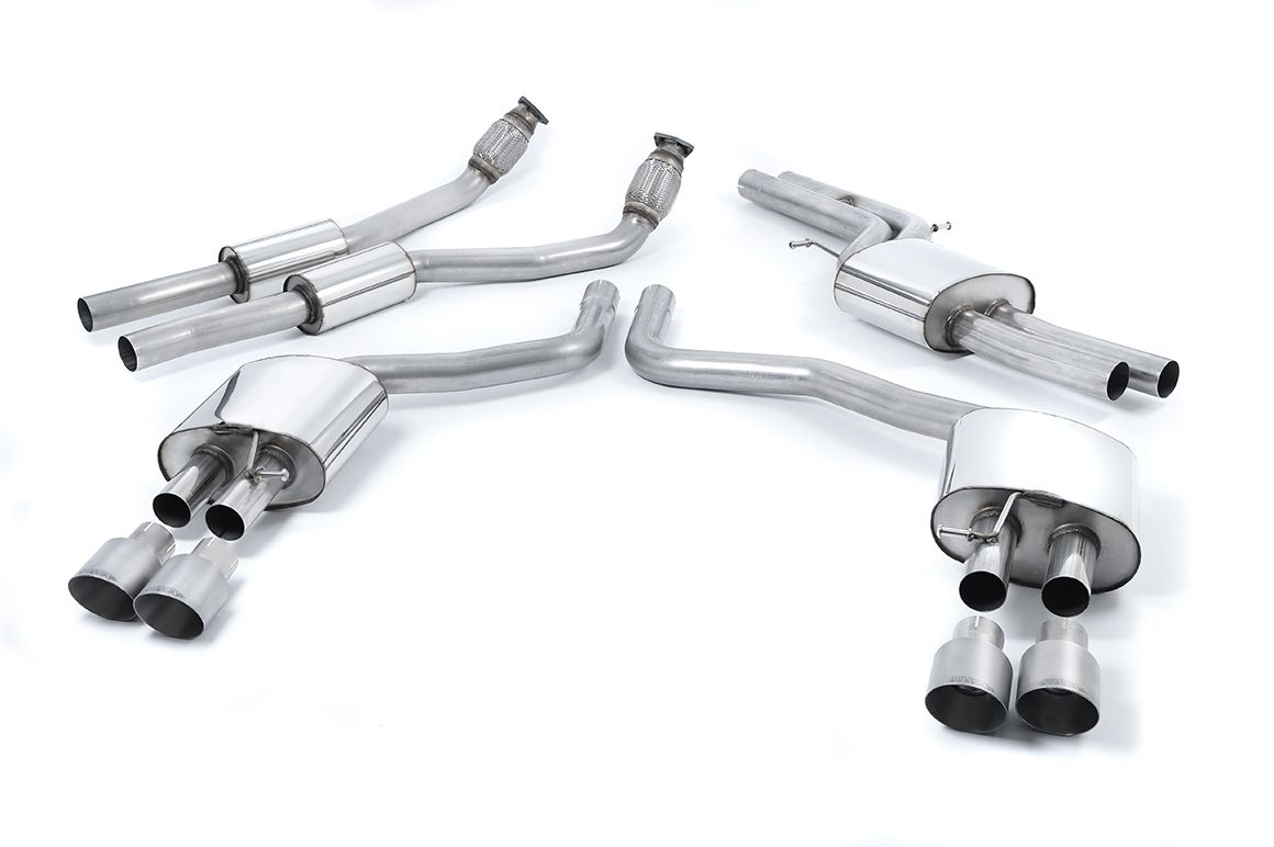 MillTek Audi C7 Resonated Cat-Back Exhaust System S6 S7 - ML Performance EU