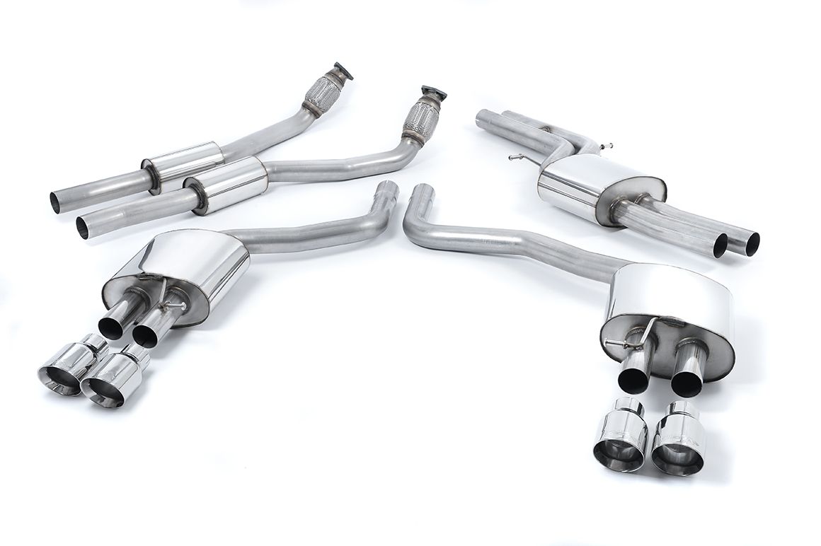 MillTek Audi C7 Resonated Cat-Back Exhaust System S6 S7 - ML Performance EU