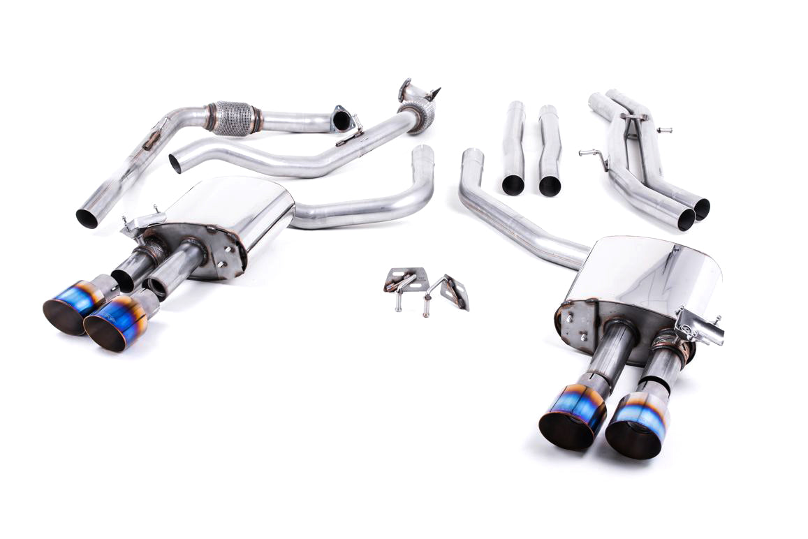 MillTek Audi B9 Non-Resonated Cat-Back Exhaust (S4 & S5)