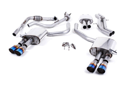 MillTek Audi B9 Resonated Cat-Back Exhaust (S4 & S5)