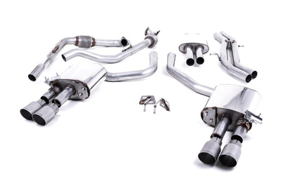 MillTek Audi B9 Resonated Cat-Back Exhaust (S4 & S5)