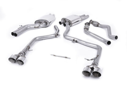 MillTek Audi B8 & B8.5 Resonated Cat-Back Exhaust (S4 & S5)