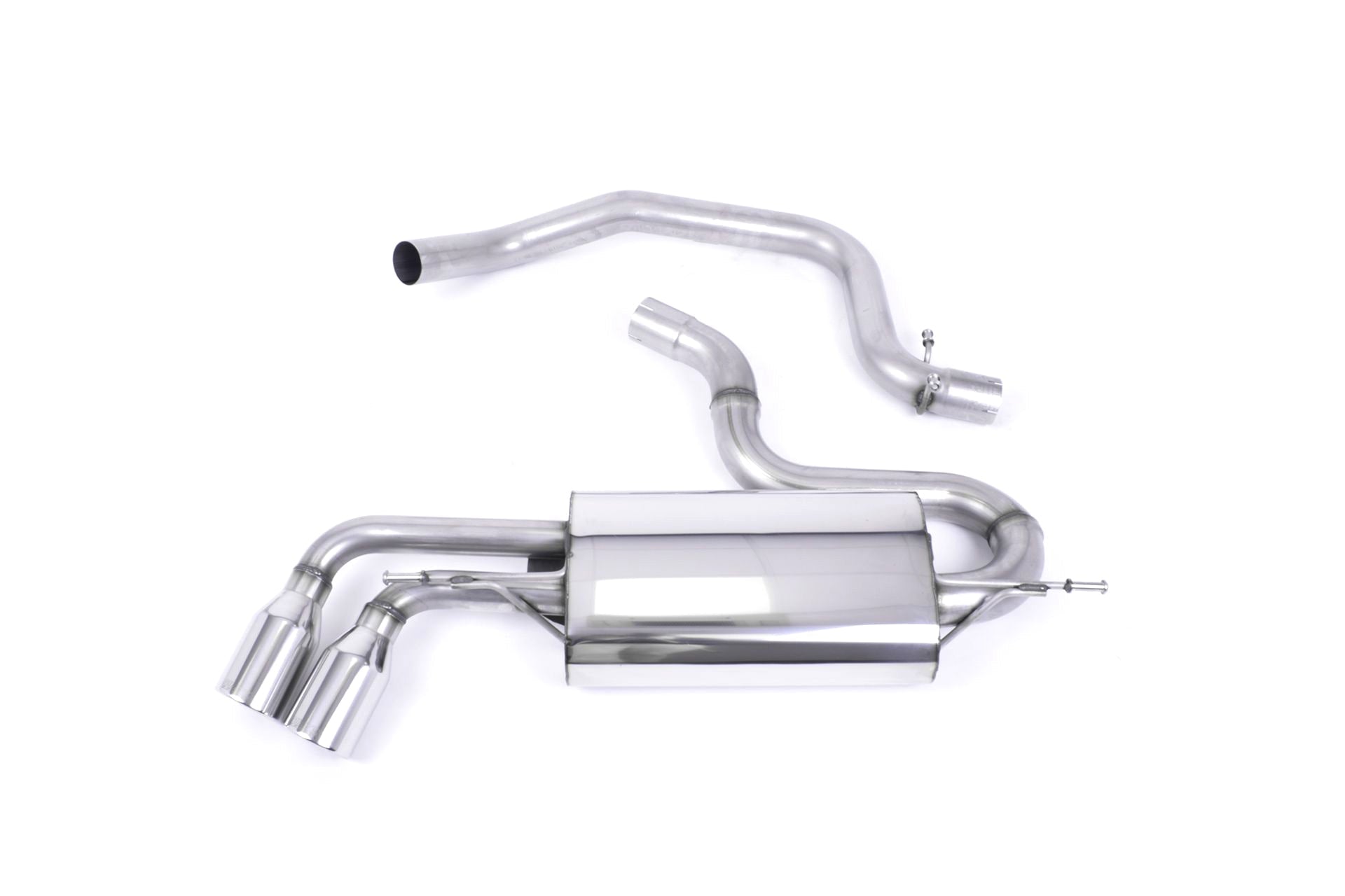 MillTek Audi TT MK2 Non-Resonated Cat Back Exhaust - ML Performance EU