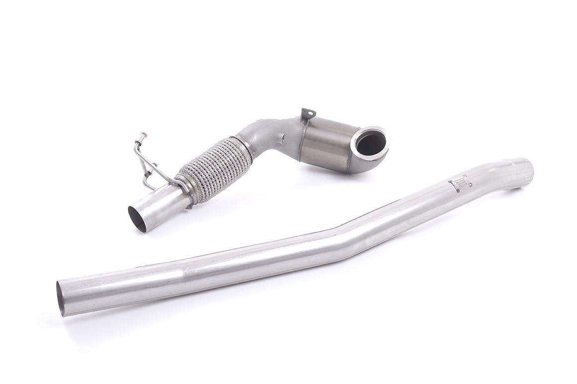 MillTek Audi 8S TTS Stainless Steel Cast Large Bore Downpipe with Hi-Flow Sports Catalyst - ML Performance EU