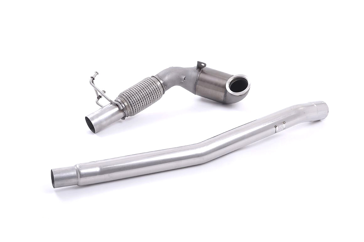 MillTek Audi 8S TTS Stainless Steel Cast Large Bore Downpipe with Hi-Flow Sports Catalyst - ML Performance EU