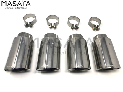 Masata BMW S55 F80 F82 Angle Cut Exhaust Tips (M3 & M4)