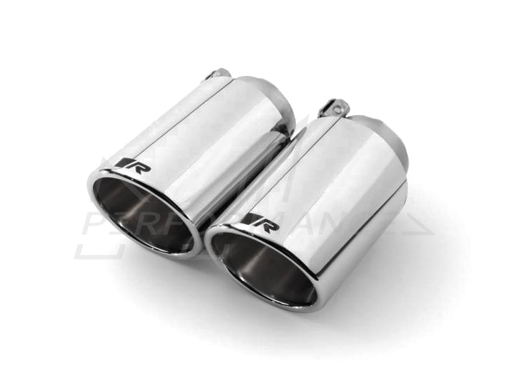 Remus BMW Volkswagen B58 F22 F23 Rolled Edge Chrome Tailpipes Pair (M240i, 645Ci, 650Ci & Golf MK7) - ML Performance UK