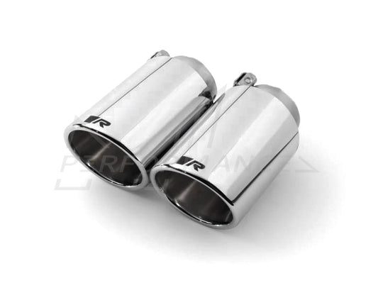 Remus BMW Volkswagen B58 F22 F23 Rolled Edge Chrome Tailpipes Pair (M240i, 645Ci, 650Ci & Golf MK7) - ML Performance UK