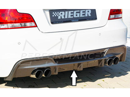 Rieger BMW 1 Series E82 E88 Rear Quad Diffuser (Inc. 118i, 120i, 128i & 135i) - ML Performance UK 