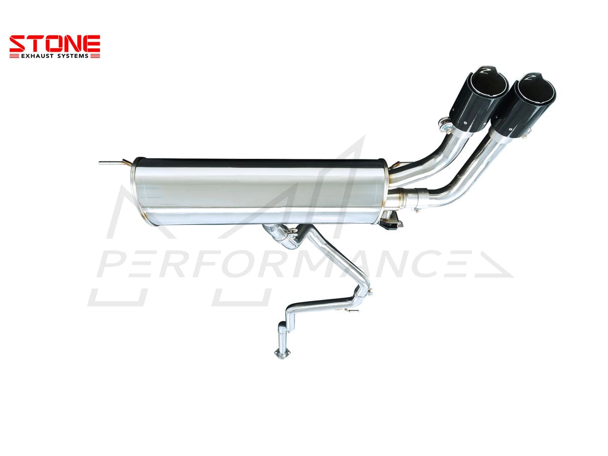 Stone Exhaust Ford 1.5T MK4 Focus Single Exit Twin Tailpipe Valvetronic Catback Exhaust System - ML Performance EU