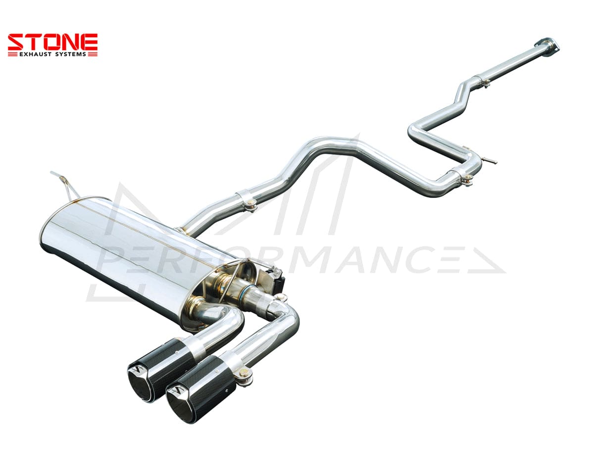 Stone Exhaust Ford 1.5T MK4 Focus Single Exit Twin Tailpipe Valvetronic Catback Exhaust System - ML Performance EU