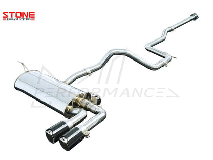 Stone Exhaust Ford 1.5T MK4 Focus Single Exit Twin Tailpipe Valvetronic Catback Exhaust System - ML Performance EU