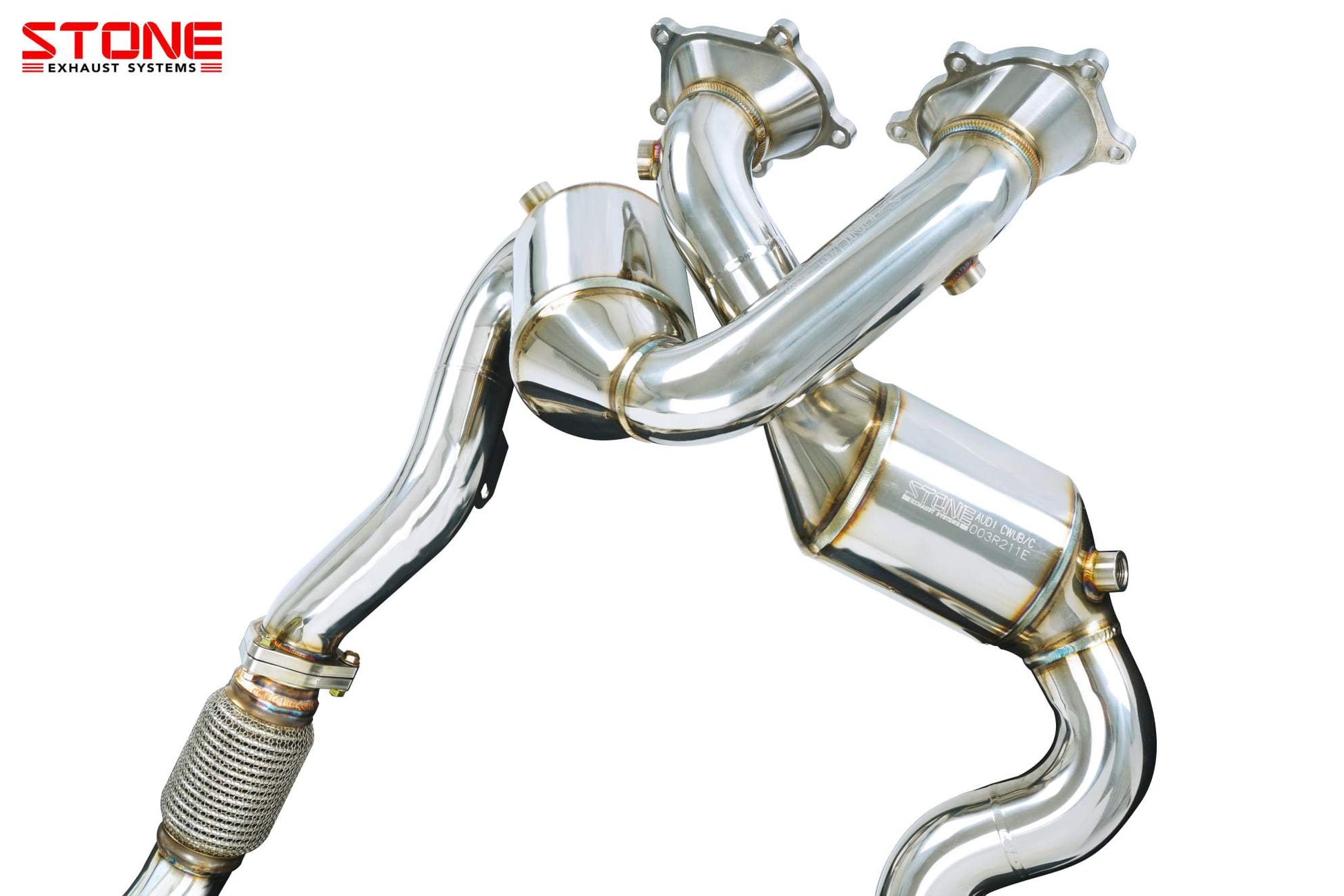 Stone Exhaust Audi CWUB CWBC C7 RS6 Eddy Catalytic Downpipe - ML Performance EU