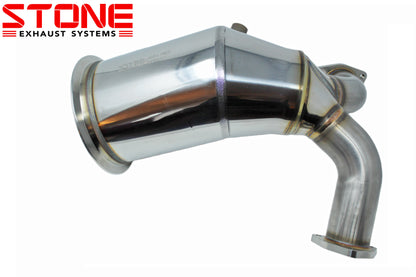Stone Exhaust Audi B9 EA839 Eddy Catalytic Downpipe (S4 & S5) - ML Performance UK