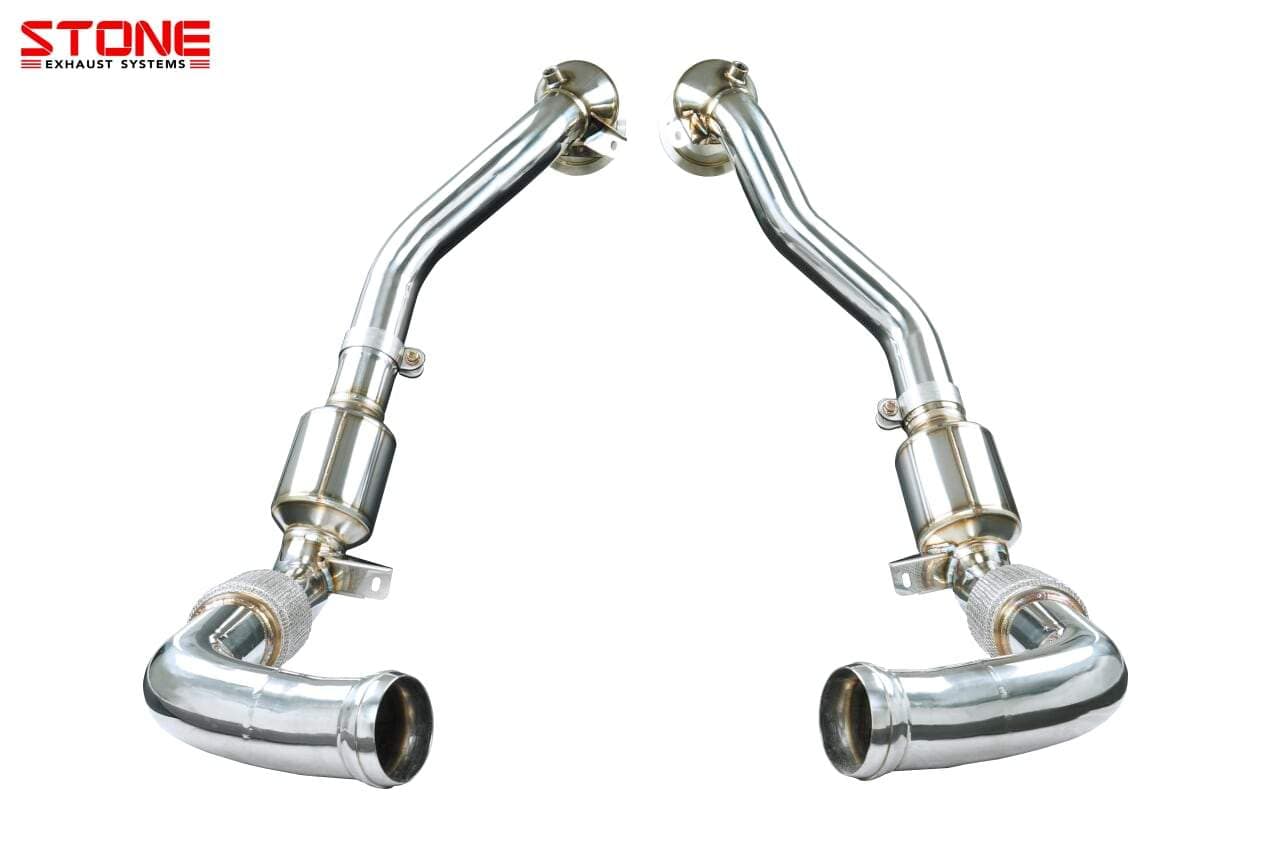 Stone Exhaust Porsche 971 Panamera 4S (2.9T / 440ps) Eddy Catalytic Downpipe - ML Performance EU