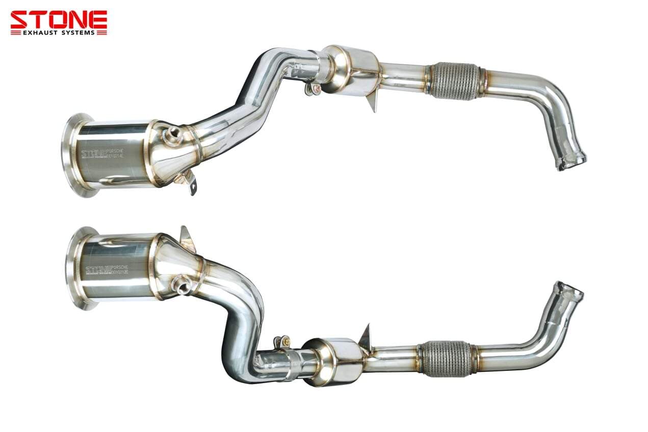 Stone Exhaust Porsche 971 Panamera 4S (2.9T / 440ps) Eddy Catalytic Downpipe - ML Performance EU