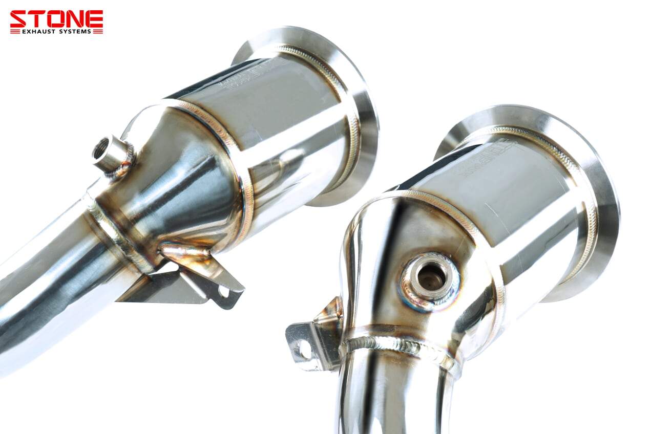 Stone Exhaust Porsche 971 Panamera 4S (2.9T / 440ps) Eddy Catalytic Downpipe - ML Performance EU