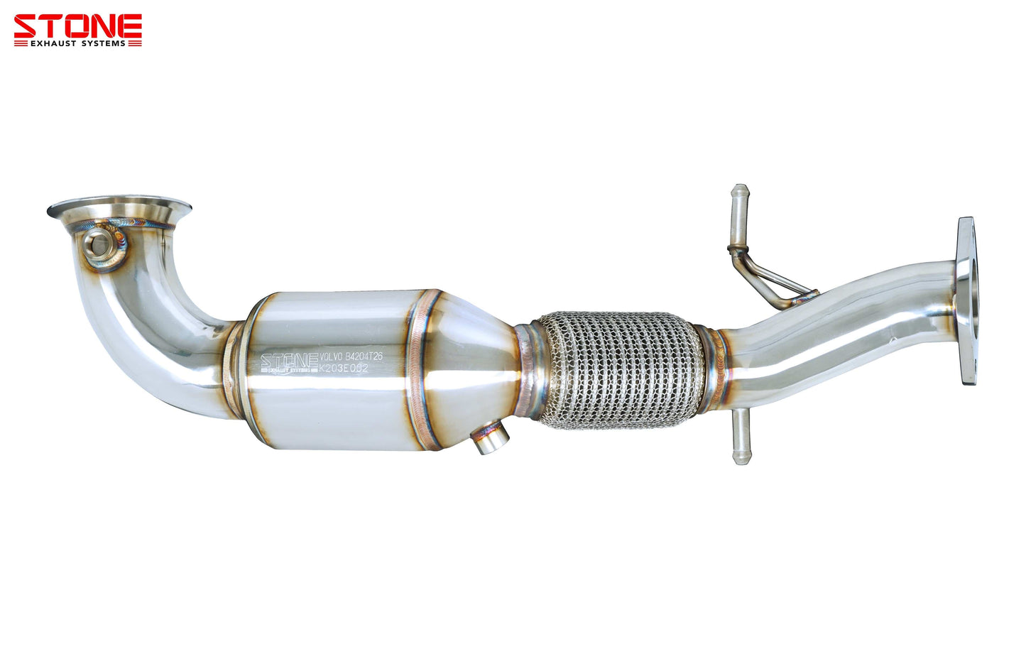 Stone Exhaust Volvo V432/431 V60/S60 T5R 2.0T Eddy Catalytic Downpipie