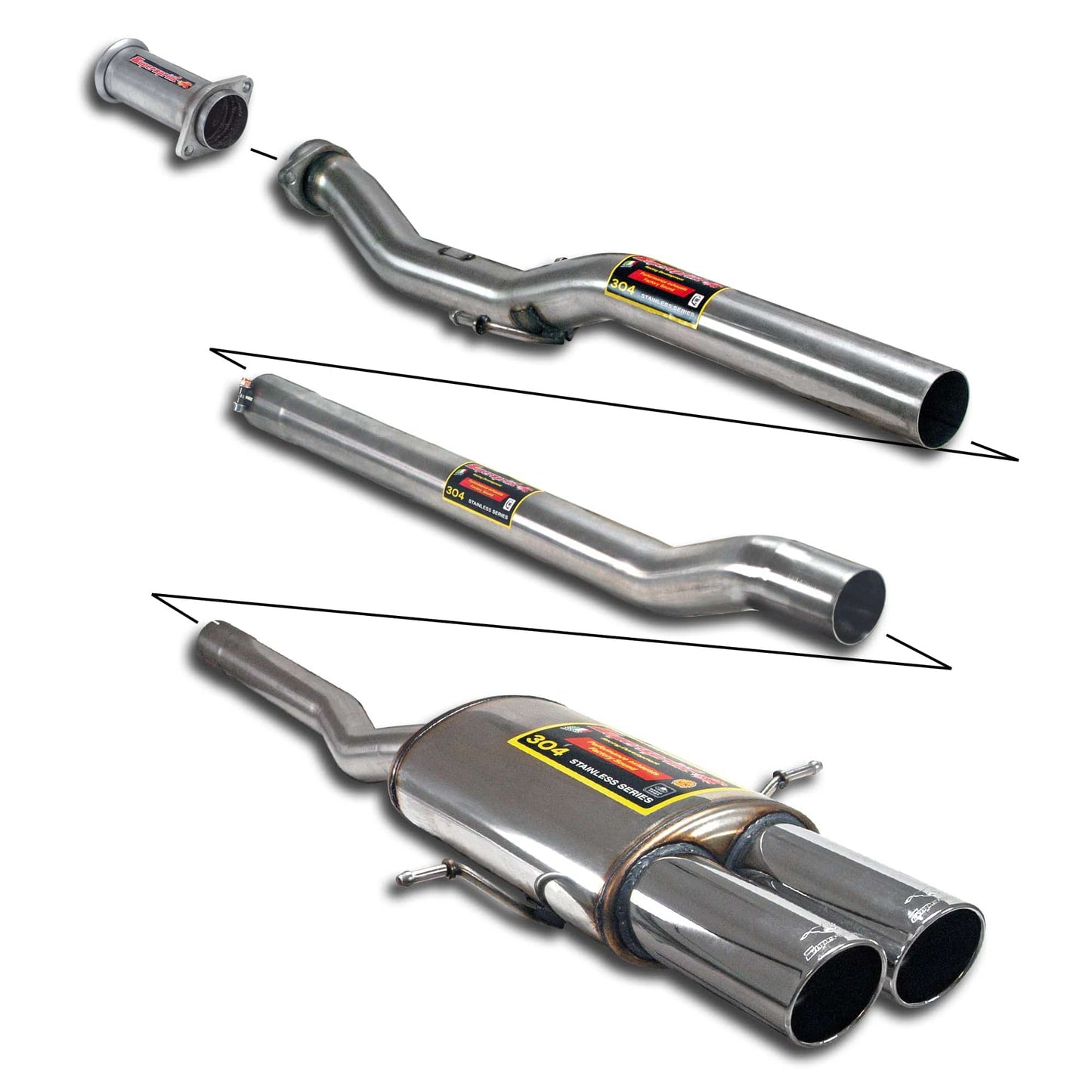 Supersprint MINI R56 Sport & Sound Pack Cat-Back Exhaust (Cooper S & JCW GP) - ML Performance UK