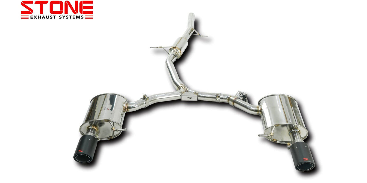 Stone Exhaust Audi EA888 B9 Valvetronic Catback Exhaust System (A4 40 TFSI & A5 40 TFSI) - ML Performance EU