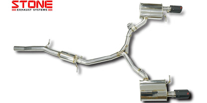 Stone Exhaust Audi EA888 B9 Valvetronic Catback Exhaust System (A4 45 TFSI & A5 45 TFSI) - ML Performance EU