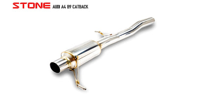 Stone Exhaust Audi EA888 B9 Valvetronic Catback Exhaust System (A4 45 TFSI & A5 45 TFSI) - ML Performance EU