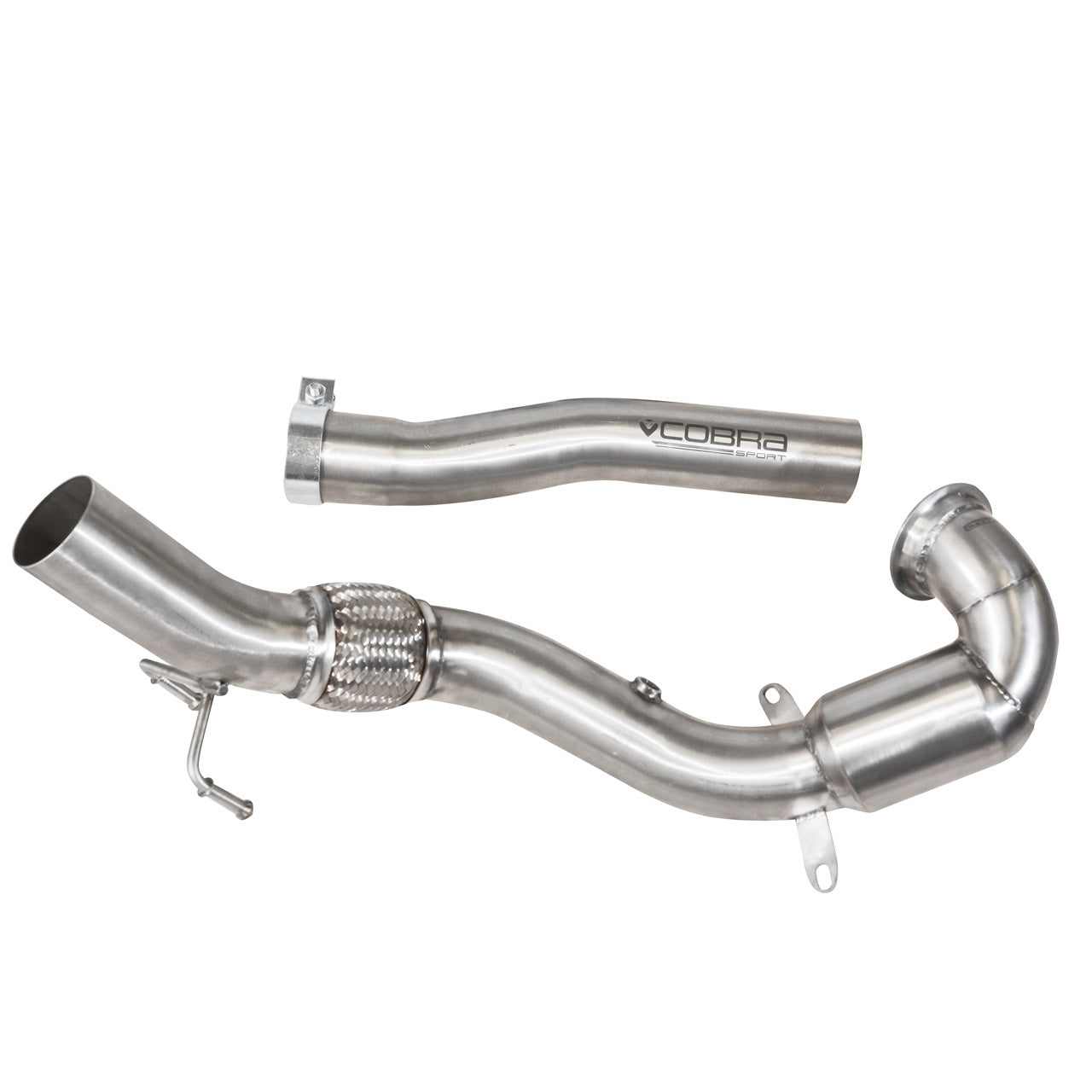 Cobra Exhaust VW Polo GTI (6C) 1.8 TSI (15-17) Sports Cat / De-Cat Front Downpipe Performance Exhaust | ML Performance EU Car Parts