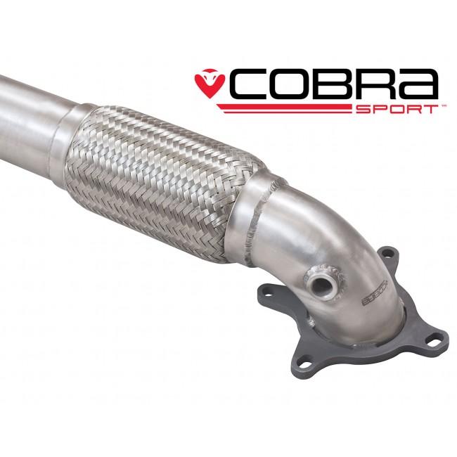 Cobra Exhaust Audi A3 (8P) 2.0 TFSI 2WD (3 & 5 Door) Front Pipe Sports Cat / De-Cat Performance Exhaust