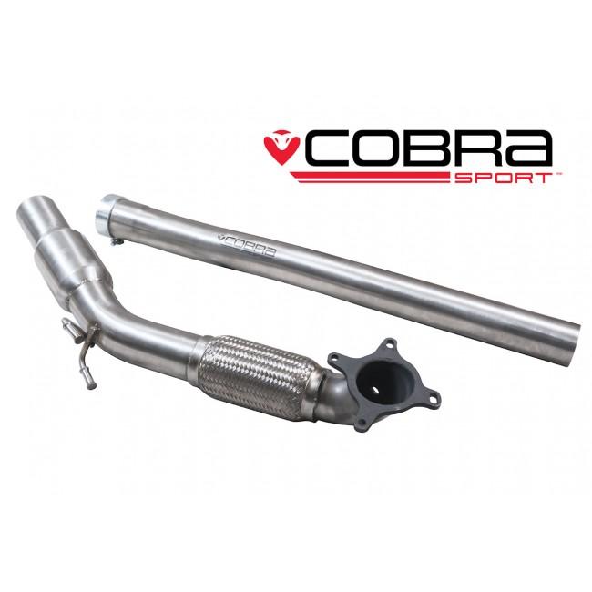 [TO BE DELETED] Cobra Exhaust Audi TT (Mk2) 1.8/2.0 TFSI (2WD) 2011-14 Front Downpipe Sports Cat / De-Cat Performance Exhaust