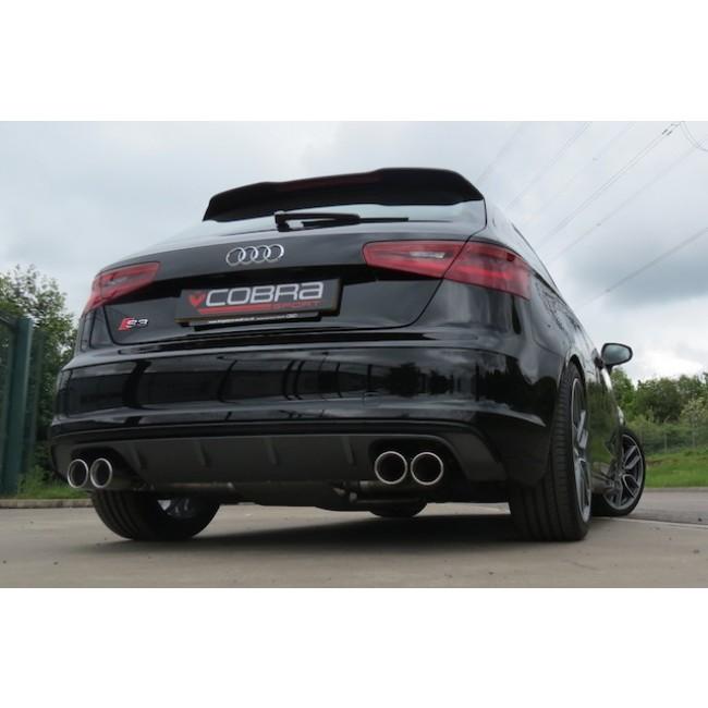Cobra Exhaust Audi S3 (8V) 3 Door (Non-Valved) (13-17) Cat Back Performance Exhaust