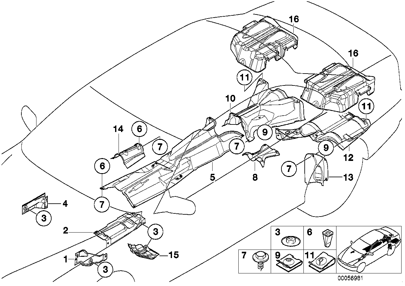 Genuine BMW 51482496328 E39 Heat Insulation, Rear Silencer, Right (Inc. M5) | ML Performance EU EU Car Parts