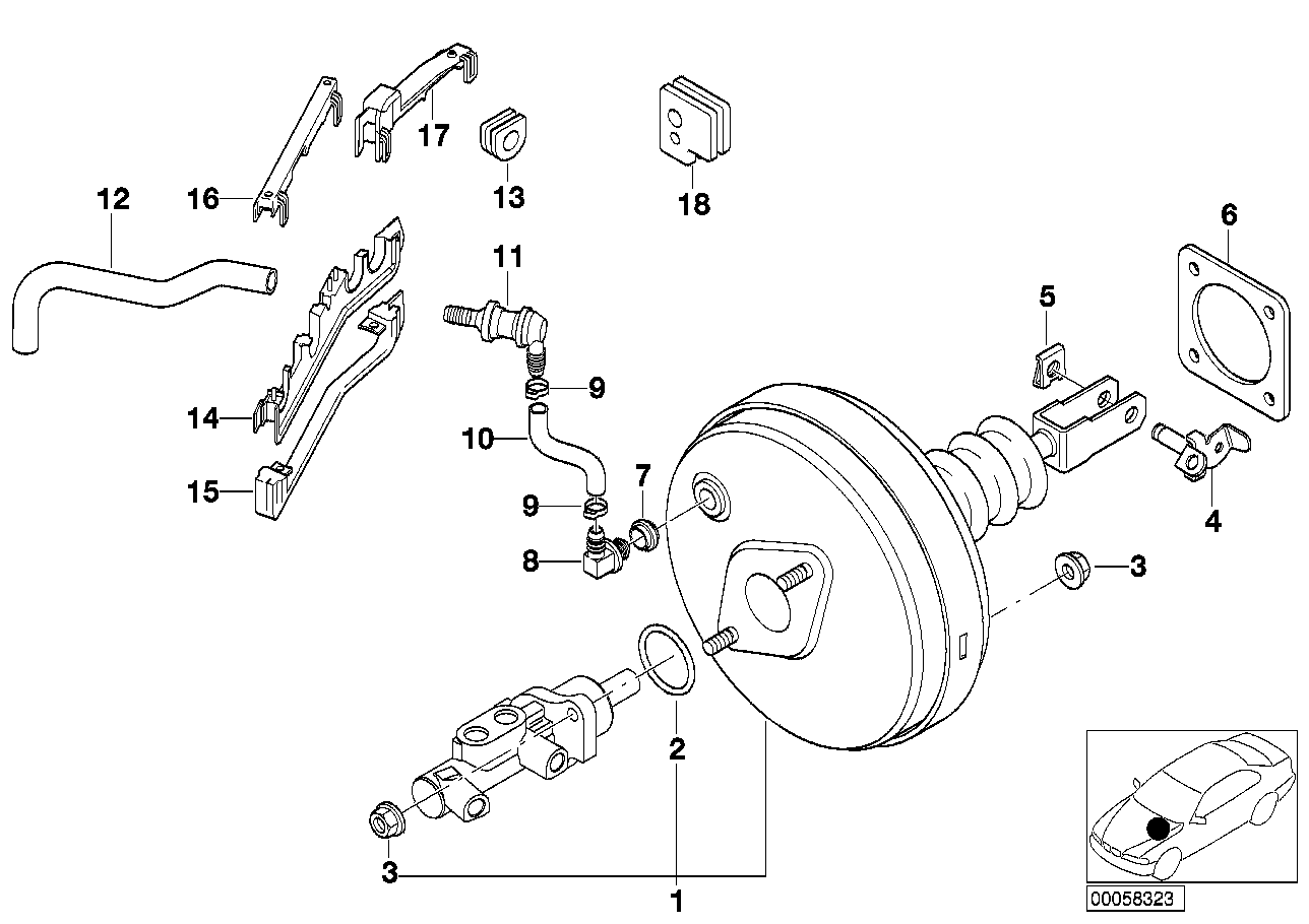 Genuine BMW 34301162170 E39 E66 E61 Rubber Grommet (Inc. 525d, 745d & 735iL) | ML Performance EU Car Parts
