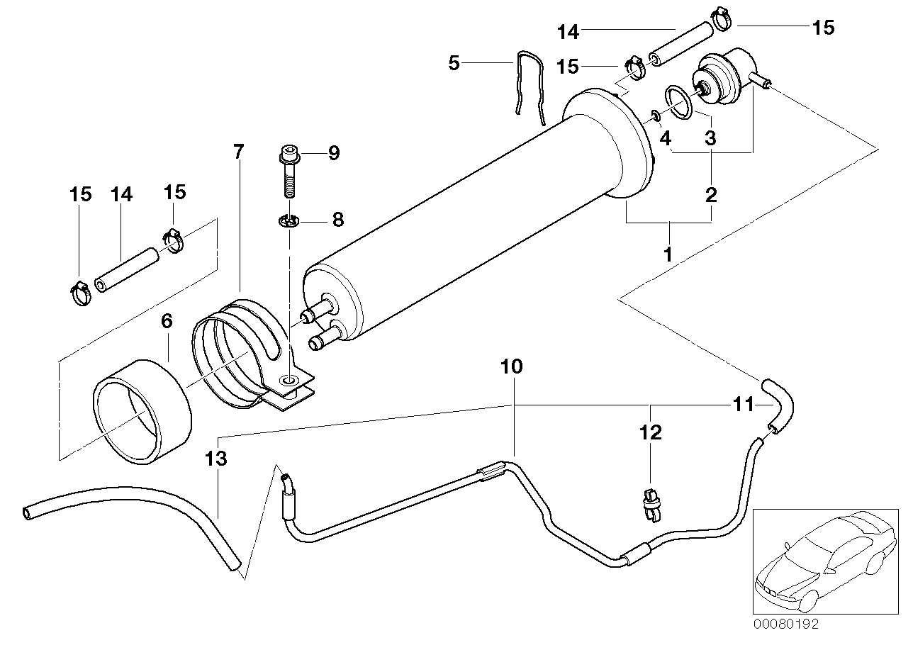 Genuine BMW 13327503684 E39 Vacuum Pipe (Inc. 525i, 520i & 530i) | ML Performance EU EU Car Parts