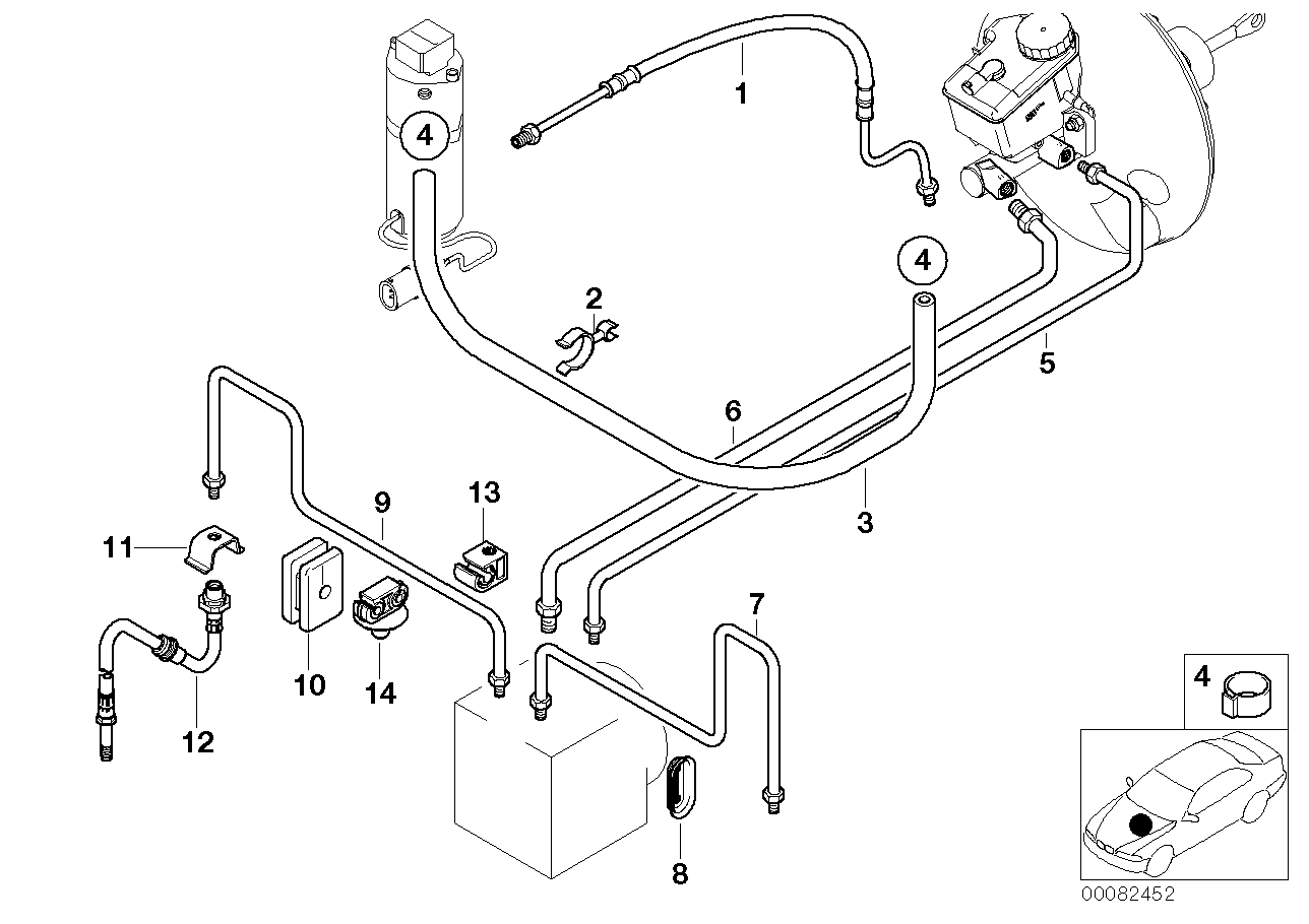 Genuine BMW 34326754575 E36 Pipe Rubber Covered M12/M12 (Inc. Z3 3.0i, Z3 2.0 & Z3 2.5) | ML Performance EU EU Car Parts