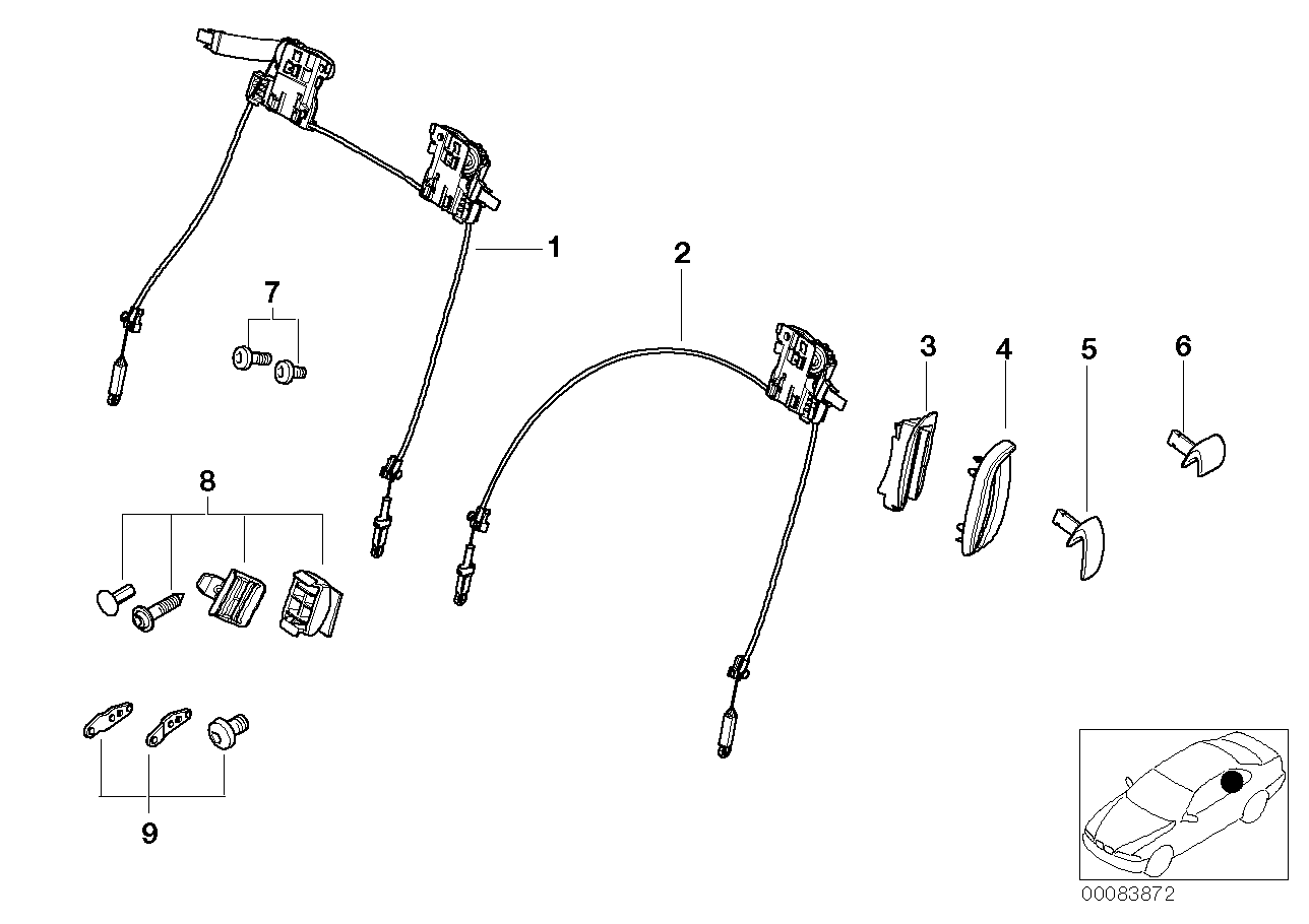 Genuine BMW 52108242840 E46 Covering Right HELLBEIGE (Inc. 320Ci, 328Ci & 318Ci) | ML Performance EU Car Parts