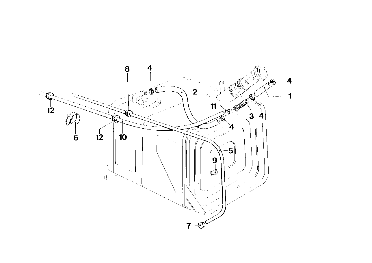 Genuine BMW 16121121092 E26 Hose (Inc. M1) | ML Performance EU EU Car Parts