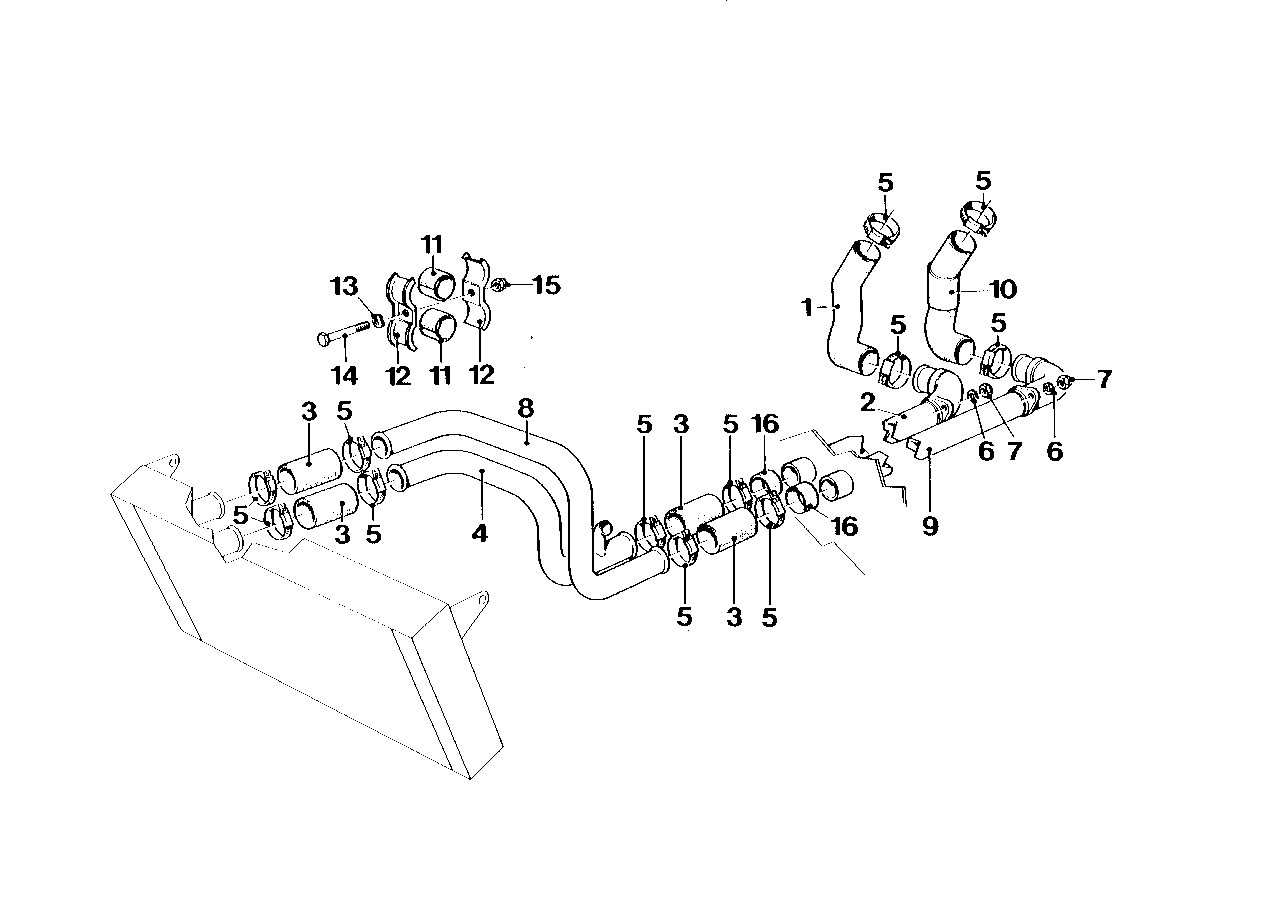 Genuine BMW 17122160443 E26 Water Hose (Inc. M1) | ML Performance EU EU Car Parts