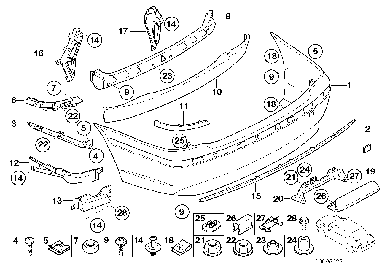 Genuine BMW 51127042125 E66 E65 E67 Heat Insulation, Cross Rear Left (Inc. 730Ld, 740i & 760Li) | ML Performance EU EU Car Parts